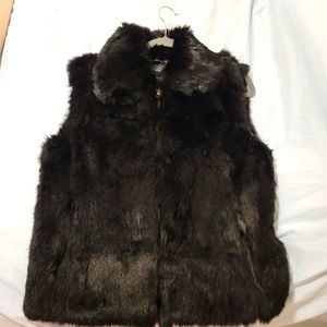 Saks Fifth Ave Rabbit Fur Vest